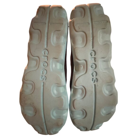 Pre-Loved Crocs Duet Busy Day Ballet Flats W Black & Blue Relaxed Fit - Picture 8 of 14